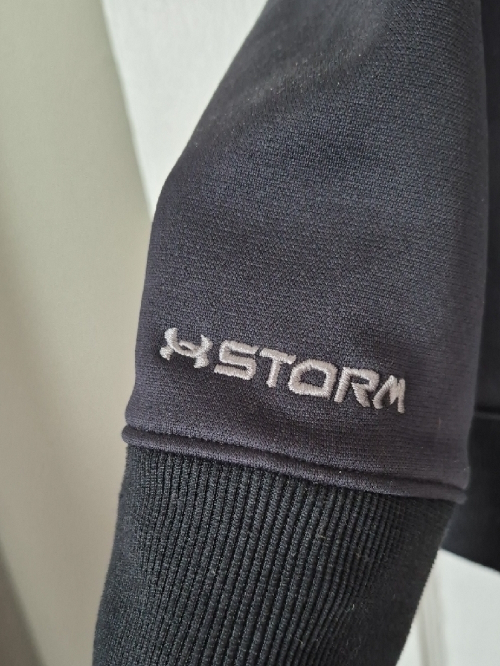 Under Armour Black Storm Hoodie with Orange-Trim Logo Med - Picture 3 of 6